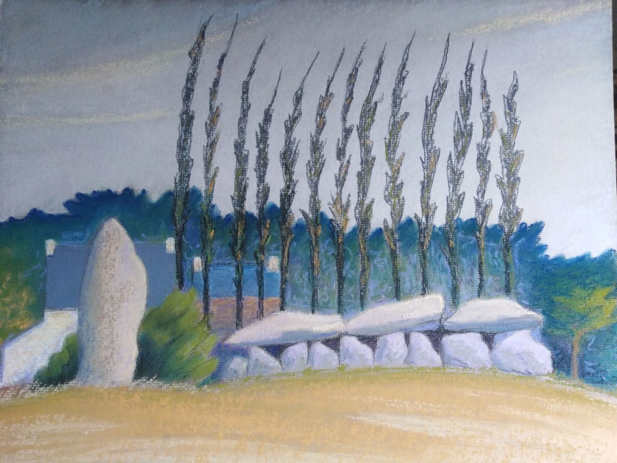 allée couverte et menhir de Kercodonner. Moellan sur mer (56)