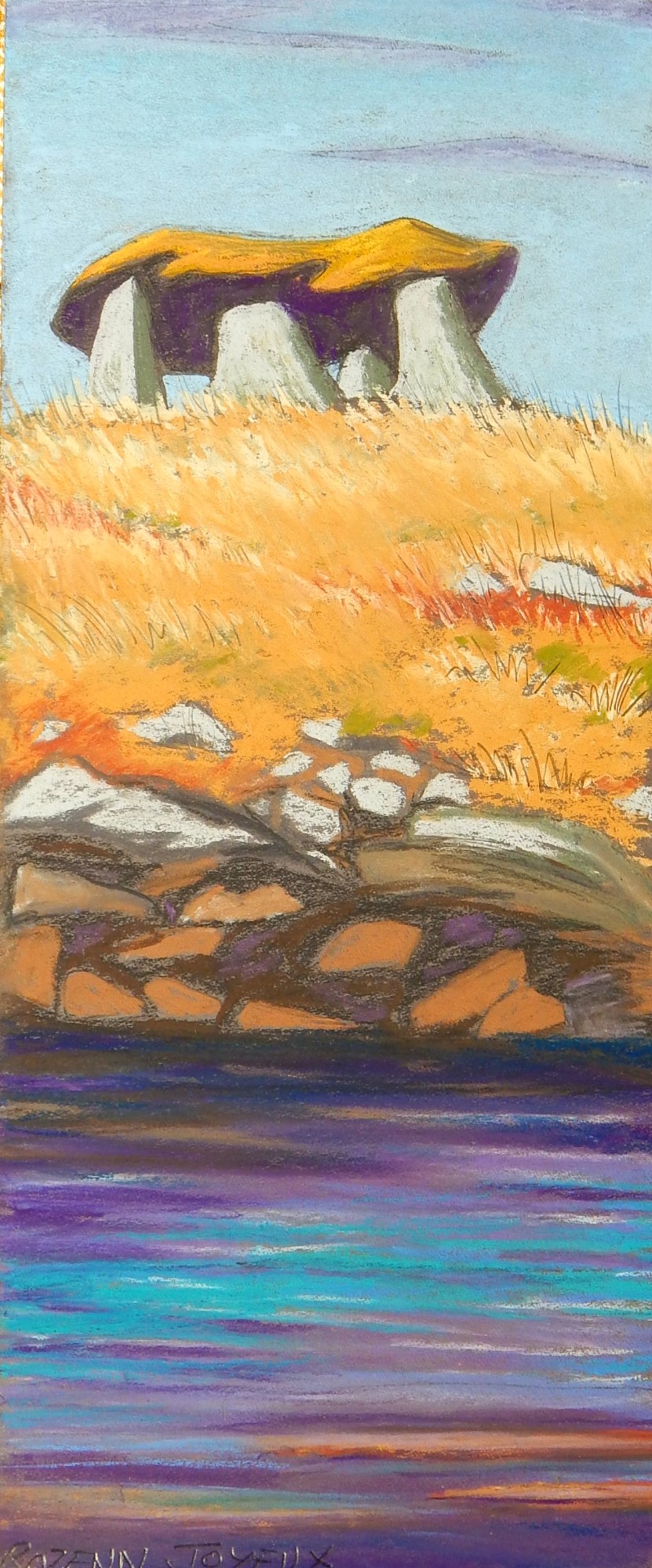 petit dolmen de l'ile Melon à Porspoder